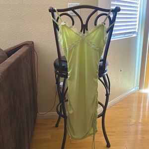 Romwe drawstring dress. Size medium. Green.